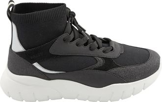 Bally Ladies Bienne Black Panelled Hi-top Sneakers, Brand Size 35 (US Size 4.5)