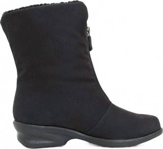 Toe Warmers Womens Michelle Front Zip Boots In Black