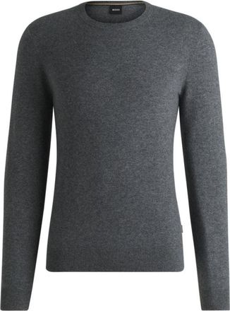 BOSS Regular-fit sweater with funnel neck in pure cashmere
