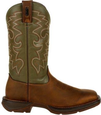 Durango Coffee & Cactus Pullon Western Boot in Coffee Cactus at Nordstrom, Size 11.5