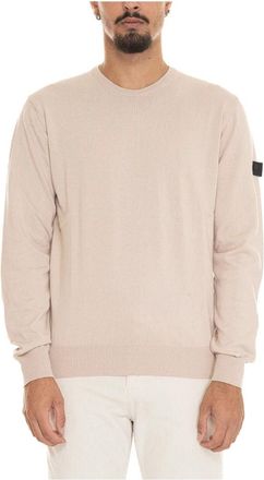 Peuterey Exmoor 06 Ronde Hals Pullover - Heren - Ronde hals truien - Beige - 2XL - Katoen - Truien & Vesten