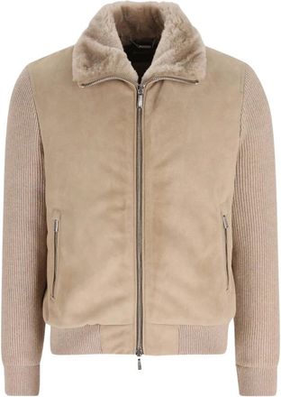 Moorer Campiglio-Cab Bomber Jacket - Jackets - Hombre - Beige - L