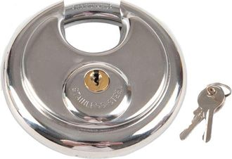 OEM Candado Para Enganche De Remolque, Candado De Estribo Redondo De 70 Mm Con Llave, Grillete De Acero Inoxidable, Disco Para Remolque De Coche