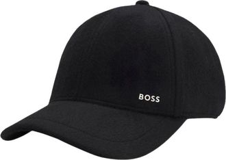 HUGO BOSS Pet - Heren - Petten - Zwart - ONE Size - Wol - Accessoires