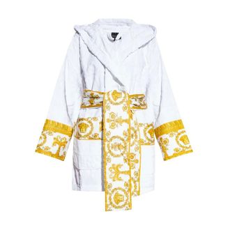Versace Robes, female, White, Size: 2XL I Love Baroque Bathrobe