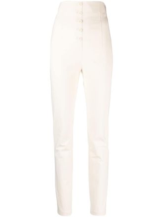 Philosophy di Lorenzo Serafini high-waisted stretch-cotton trousers - Neutrals