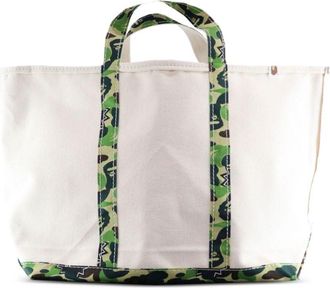 Saint Mxxxxxx x BAPE camouflage-print tote bag - men - Cotton - One Size - White