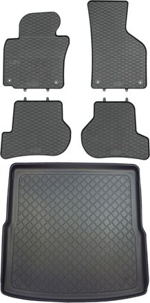 OEM Volkswagen Golf V 1k Kombi De Junio De 2007 A 2009. Juego De Alfombrillas De Goma Para Coche Y Alfombrilla Para Maletero