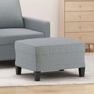 vidaXL Poggiapiedi Grigio Chiaro 60x50x41 Cm In Tessuto - Vidaxl