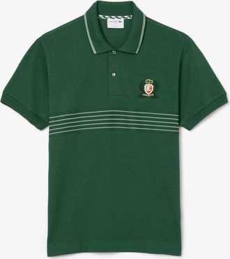 Lacoste Mens Lacoste Classic-Fit L.12.12 Embroidered Shield Polo Shirt in Green