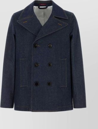 Gucci denim blazer with double-breasted front pockets