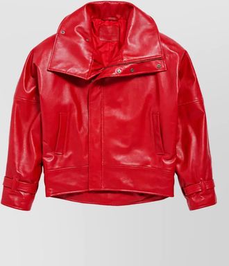 Balenciaga lamb leather bomber jacket