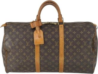 Louis Vuitton Pre-owned Weekend Bags, female, Brown, Size: ONE SIZE Pre-owned Keepall Travel Bag