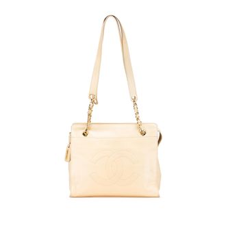 Chanel Schoudertas met Keten van Leer