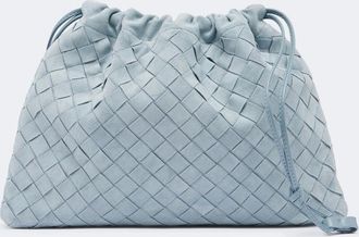 Bottega Veneta Borsa Dustbag Small in suede Intrecciato