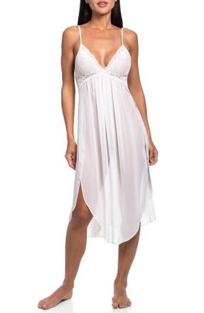 In Bloom by Jonquil Lace Chiffon Nightgown in Ivory at Nordstrom Rack, Size Medium