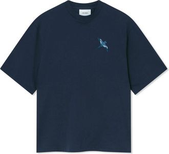 Axel Arigato Micro Bee Bird T-Shirt - Heren - T-shirts - Blauw - M - Katoen - Tops