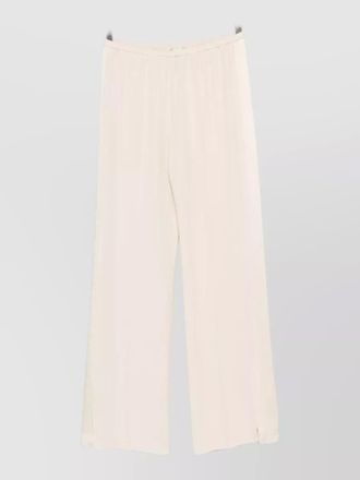 Forte_Forte wide leg trousers lightweight fabric side slit