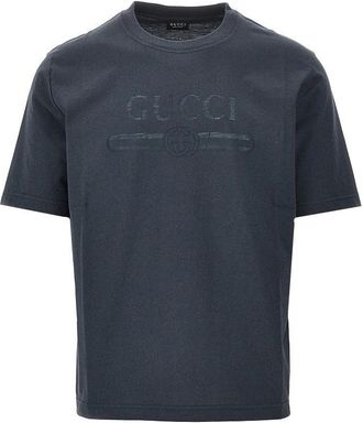 Gucci Devor&eacute; crest T-shirt Man L