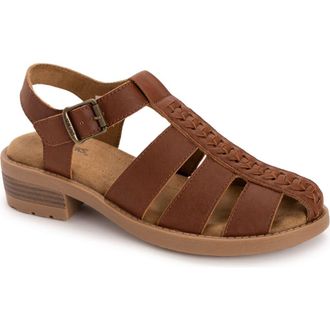 Muk Luks Womens Vanilla Fisherman Sandal in Sequoia at Nordstrom, Size 9.5