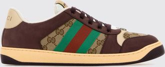 Gucci Sneakers low-top in tessuto jacquard e pelle con monogram GG