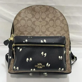 Coach Black Brown Backpack (Pre-Owned)
