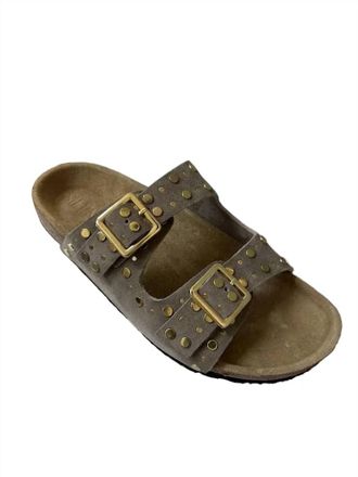 Silent D Womens Bon Suede Sandal In Taupe