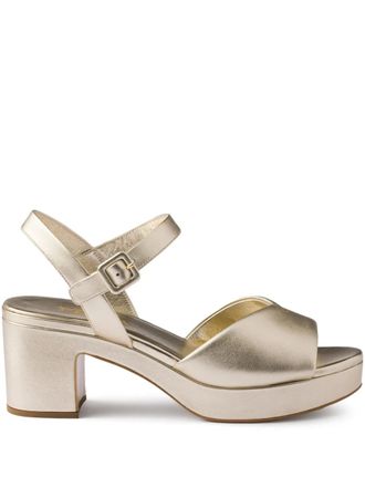 Prada 65mm buckle-strap platform sandals - Gold