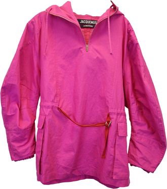 Jacquemus La Parka Alta Jacket in Pink Linen