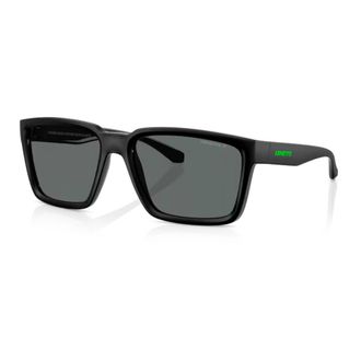 Arnette Sunglasses, male, Black, Size: 57 MM Matte Black Polarized Sunglasses