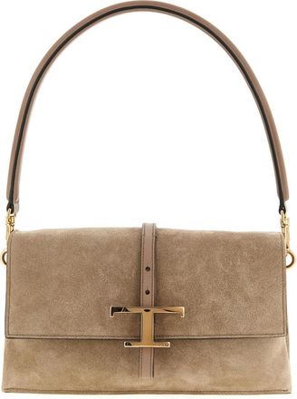 Tod's Brown T Timeless Mini Shoulder Bag