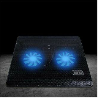 Trade Shop Trade Shop - Base Supporto Raffreddamento Dissipatore Per Notebook Pc 2 Ventole Usb S2