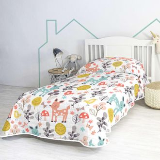 Happy Friday Colcha 100% algod&oacute;n multicolor 180x260 cm (cama 80/90)