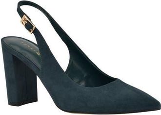 Tommy Hilfiger Azalee Block Heel Slingback Pump in Medium Green at Nordstrom, Size 5.5