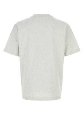 New Balance Mens Melange Grey Cotton T-Shirt Ashheather Exterior