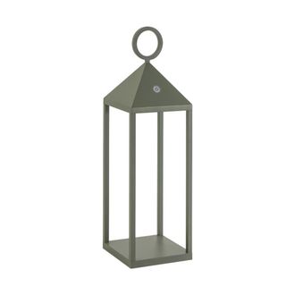 Rossini Illuminazione L&aacute;mpara de mesa aluminio verde 47cm 2,2W