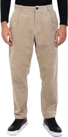HUGO BOSS Heren, Broeken, Beige, Maat: W34