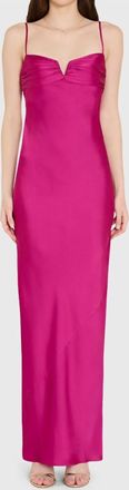 Amanda Uprichard Ira Maxi Dress In Pink