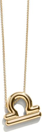 BaubleBar Zodiac Pendant Necklace in Libra at Nordstrom