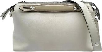 Fendi Pre-owned Vintage Cross Body Bag - Dames - Vintage Schoudertas - Wit - ONE Size - Leer - Vintage