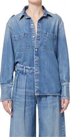 Citizens Of Humanity Ari Button-Down Denim Shirt In Dweller