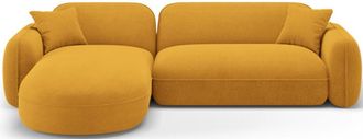 CXL by Christian Lacroix 4-Sitzer Designer Ecksofa 275 Lucien mit Eckteil links - Samtbezug Bubble