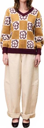 FRNCH Primevere Sweater Top In Camel