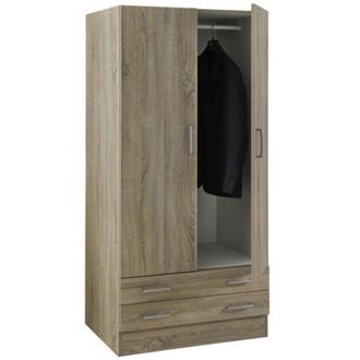 Composad Armadio 2 ante con 2 cassetti cm. 80X52X184H rovere sonoma super offerta