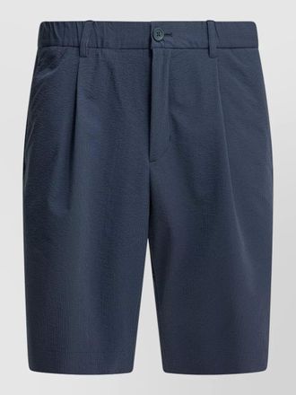 Herno shorts pleated front belt loops pockets