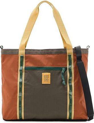 Topo Designs Mountain Utility Tote Bags Woodland/Terracotta : PROCESSING PROCESSING, Ripstop