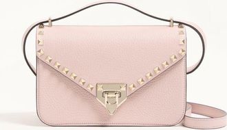 Valentino Garavani Valentino Garavani Rockstud Small Shoulder Bag in Grainy Calfskin Wo
