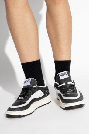 Diesel S-OVAL SKATE LOW Sports Shoes, Mens, Black