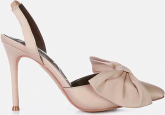 London Rag smitten high heeled bow slingback sandals