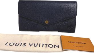 Louis Vuitton Marine Rouge Monogram Empreinte Long Wallet (Bi-Fold) (Pre-Owned)